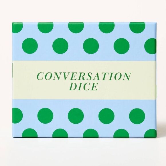 kate spade x Target Coversation Dice 2+ Player Game Incl 2 Dice & Glass Timer - Picture 1 of 15
